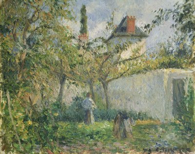 Moestuin en Boomgaard, Pontoise, 1878 door Camille Jacob Pissarro